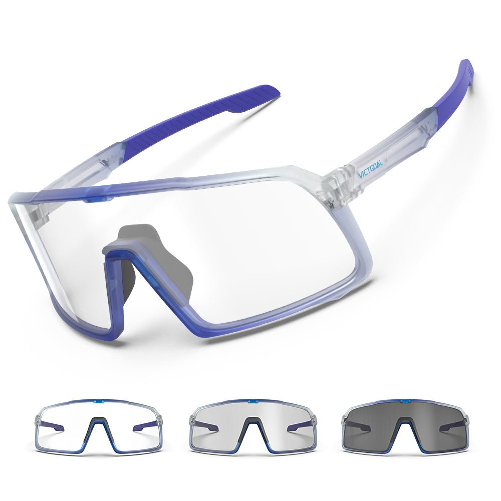 VICTGOAL photochromic cycling glasses with anti-UV lenses