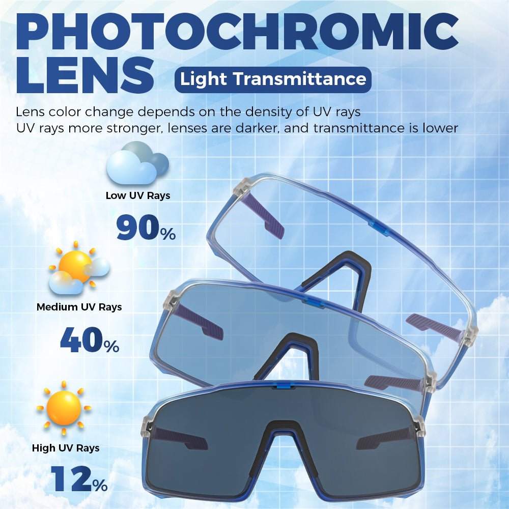 Photochromic bike glasses for road cycling and MTB rides