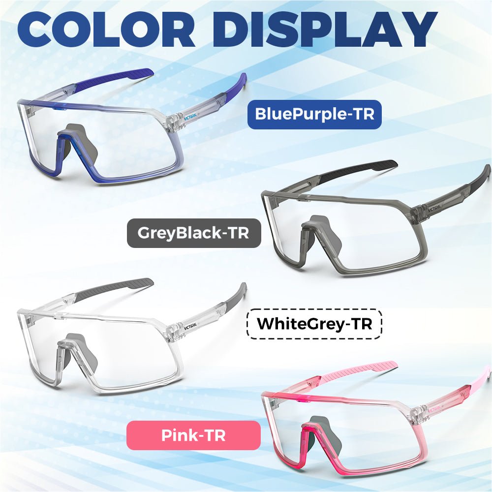 Photochromic Cycling Glasses Anti - UV Sports Sunglasses Goggles VICTGOAL eyewears