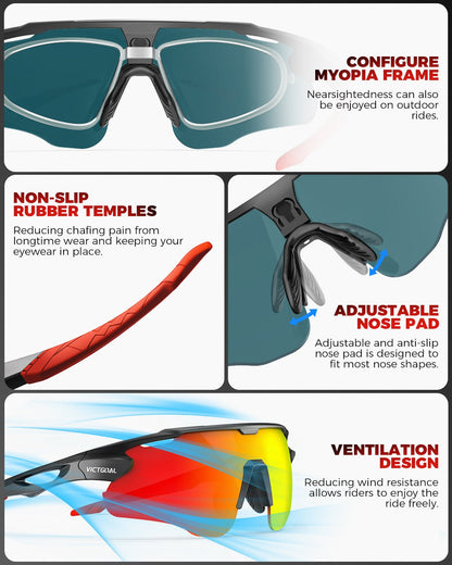Polarized Outdoor Sports Glasses for Men Women Goggles VICTGOAL choice eyewears pick