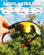 VA312 outdoor sunglasses side and temple profile