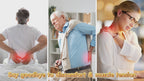 Adults showing back, shoulder and neck discomfort in a body wrap demonstration