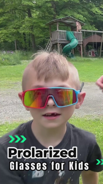 Youth Adult Polarized Sports Glasses UV400 Eyewear for Baseball Cycling