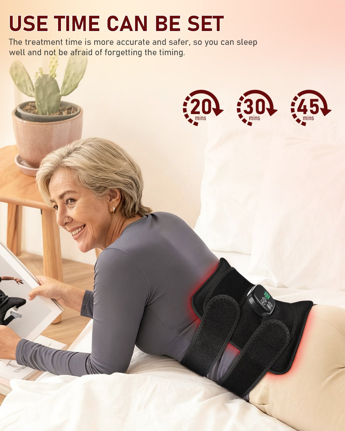 Red Light Therapy for Body Massager Belt with Vibration Massage VICTGOAL rehabilitation therapy