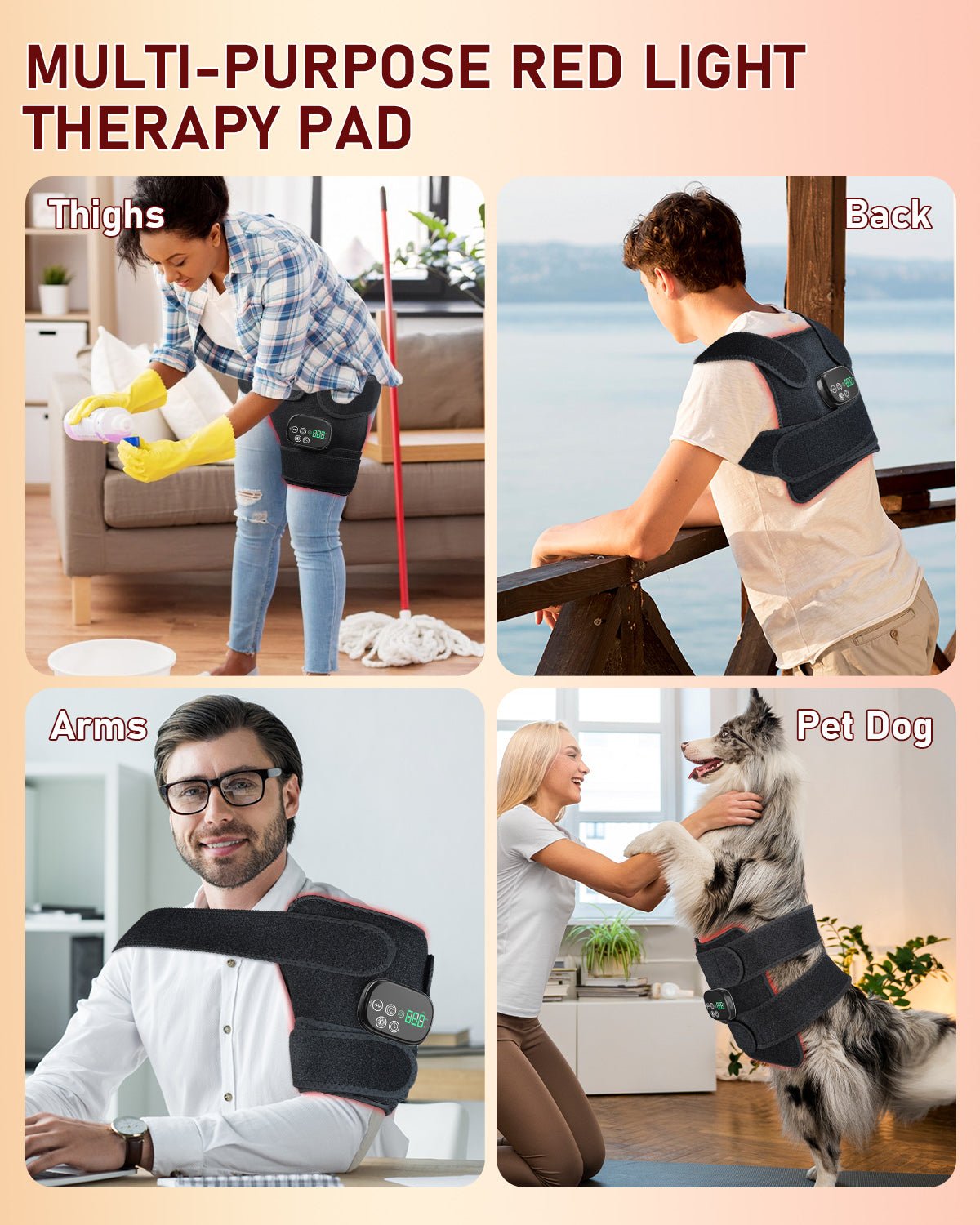 Red Light Therapy for Body Massager Belt with Vibration Massage VICTGOAL rehabilitation therapy