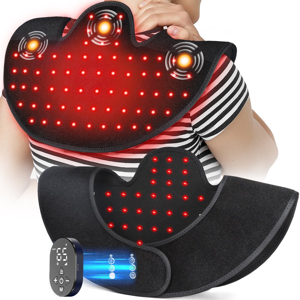 Red Light Therapy for Neck Shoulder with Vibration Massage VICTGOAL rehabilitation therapy