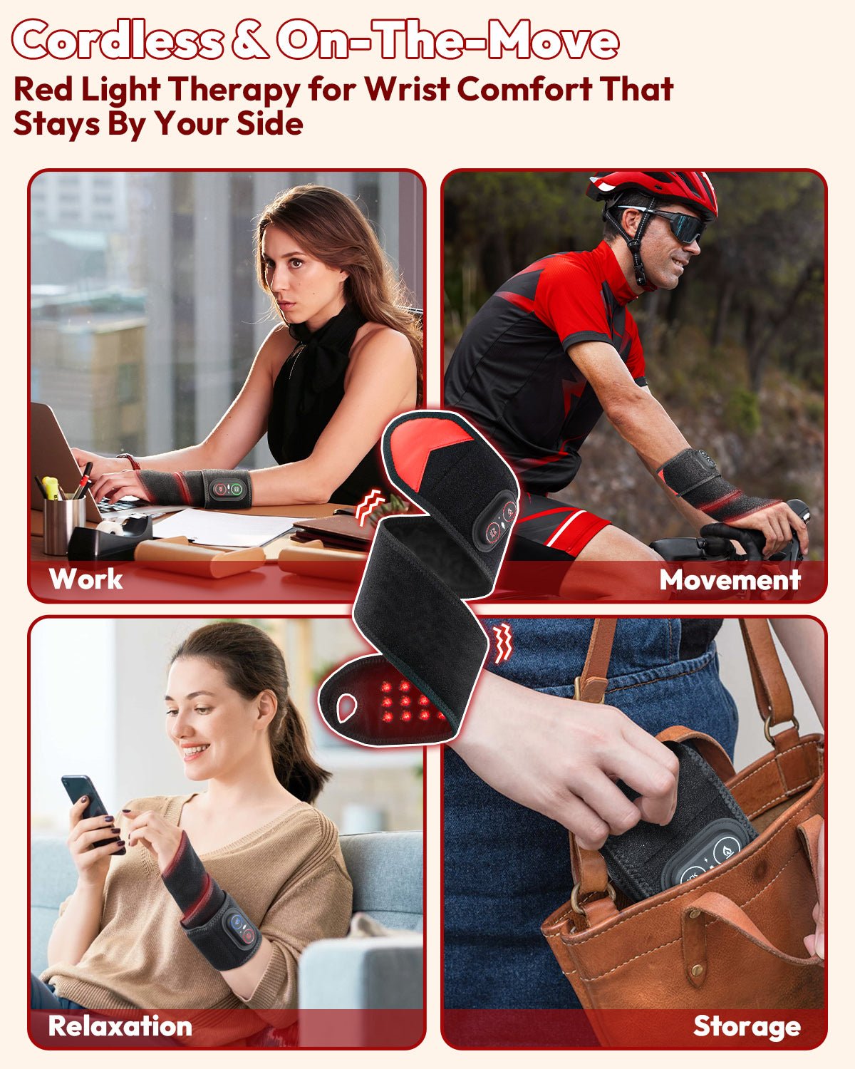 Red Light Therapy Wrap for Body Hands therapy VICTGOAL rehabilitation therapy