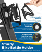 Bike water bottle cage side profile