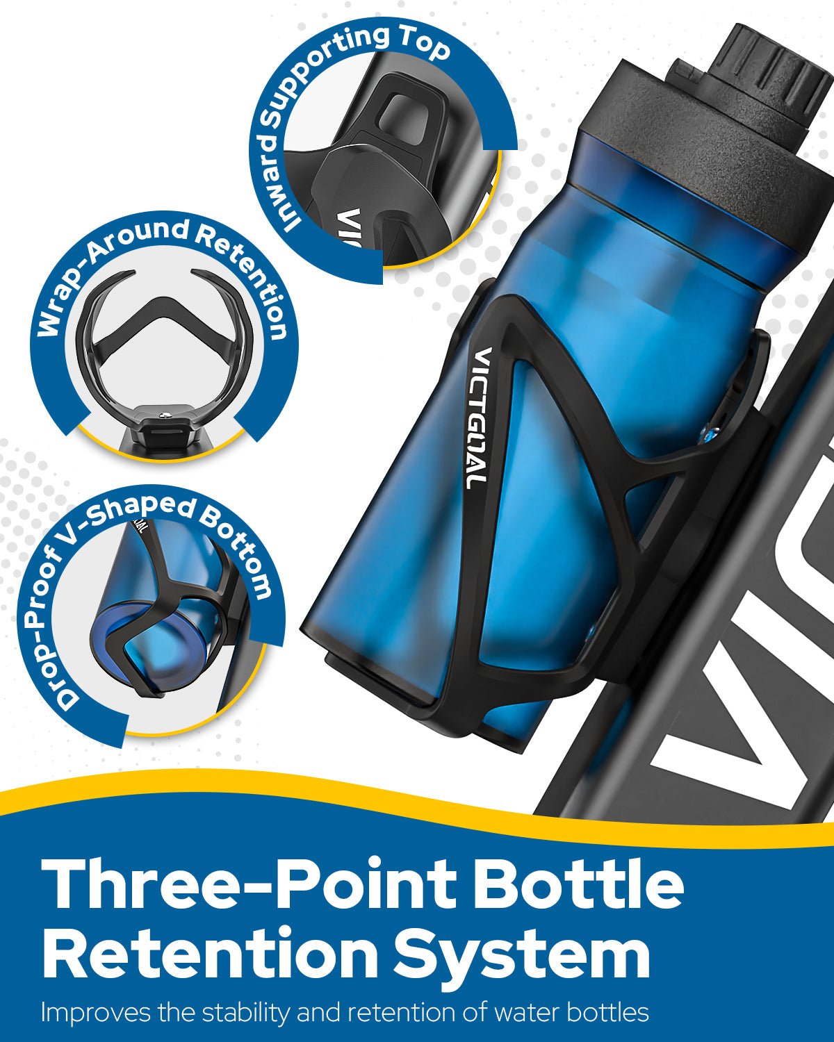 AirTag bicycle bottle cage for added bike security on daily rides