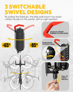 Swivel indoor bike stand for road, MTB and e-bike storage