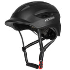 VICTGOAL urban commuter cycling helmet with LED rear light