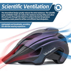 Bike helmet USB rear light detail