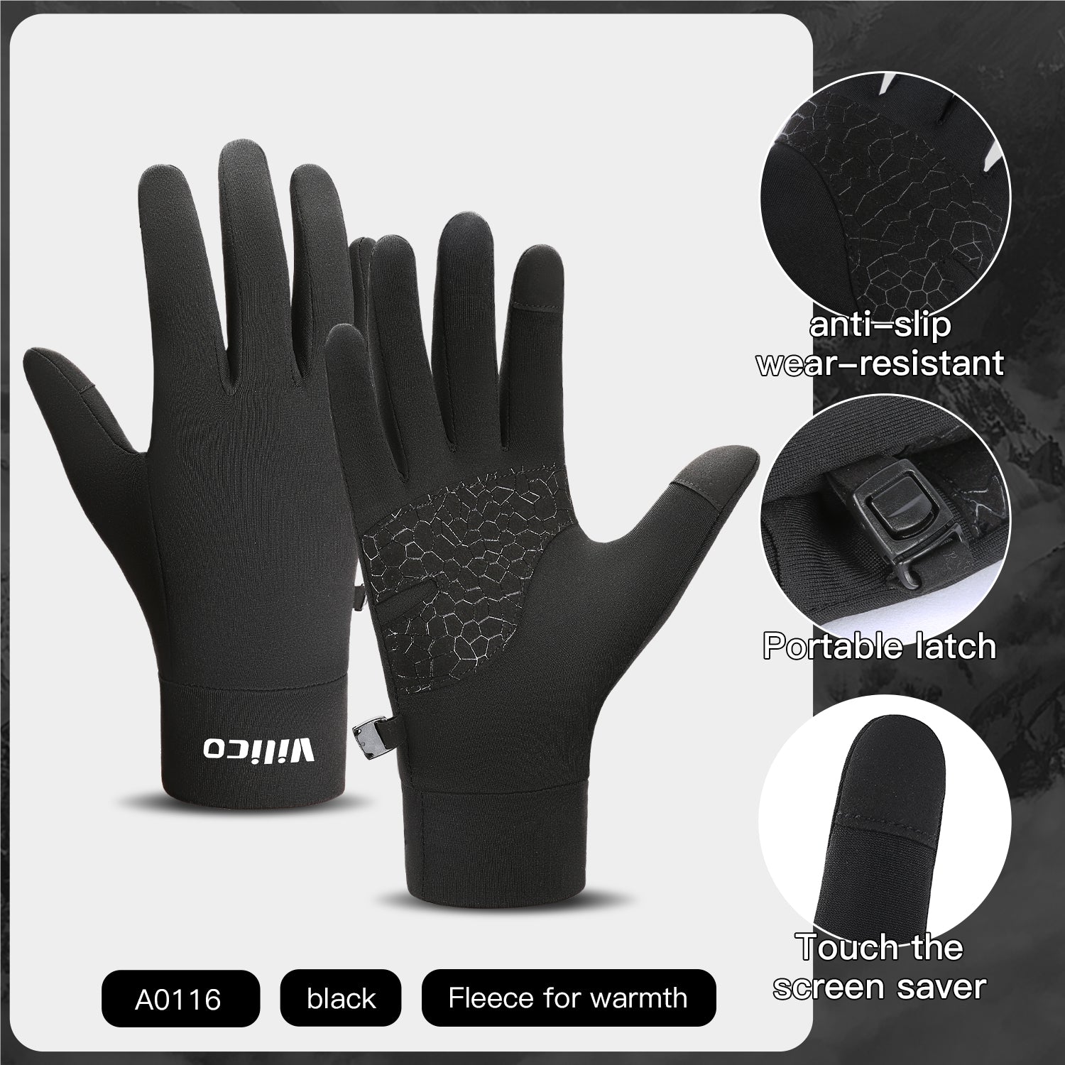 VICTGOAL cold-weather gloves finger coverage