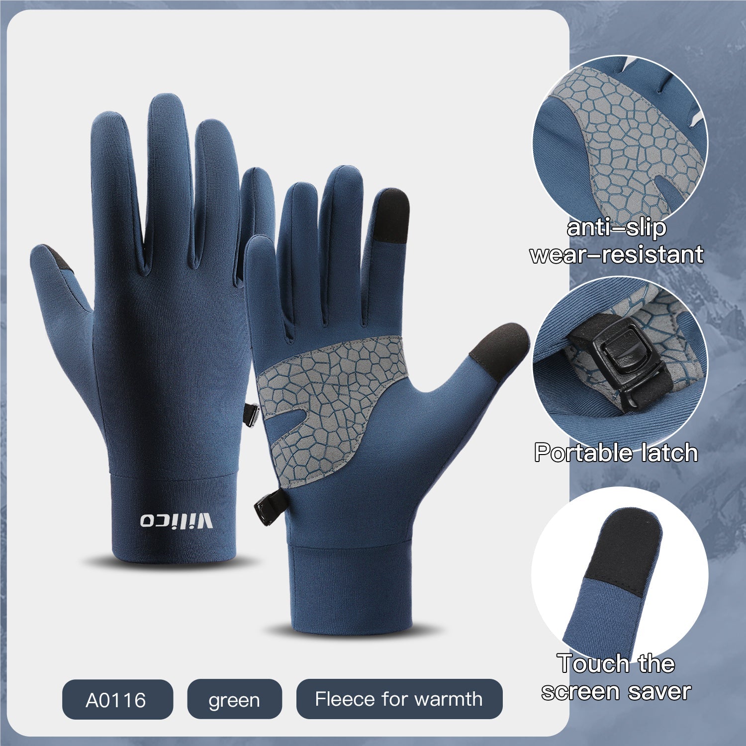 Full-finger gloves cuff and fit view