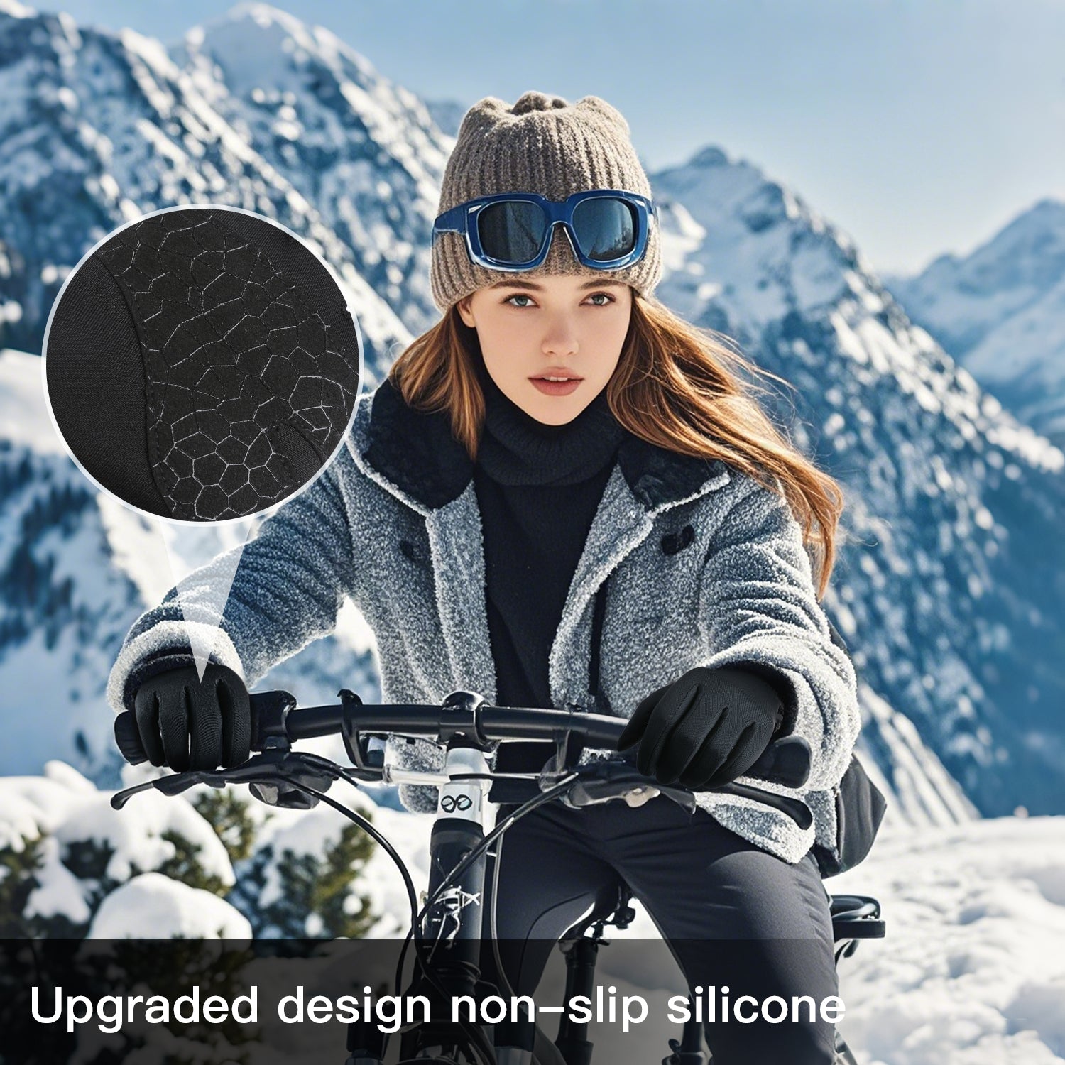 Warm full-finger gloves for cold-weather rides and driving