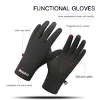 Cold-weather gloves for cycling, driving and everyday outdoor use