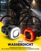 VICTGOAL StVZO Approved Bike Lights Set VA036 Lights VICTGOAL accessories bicycle headlight bicycle tail light