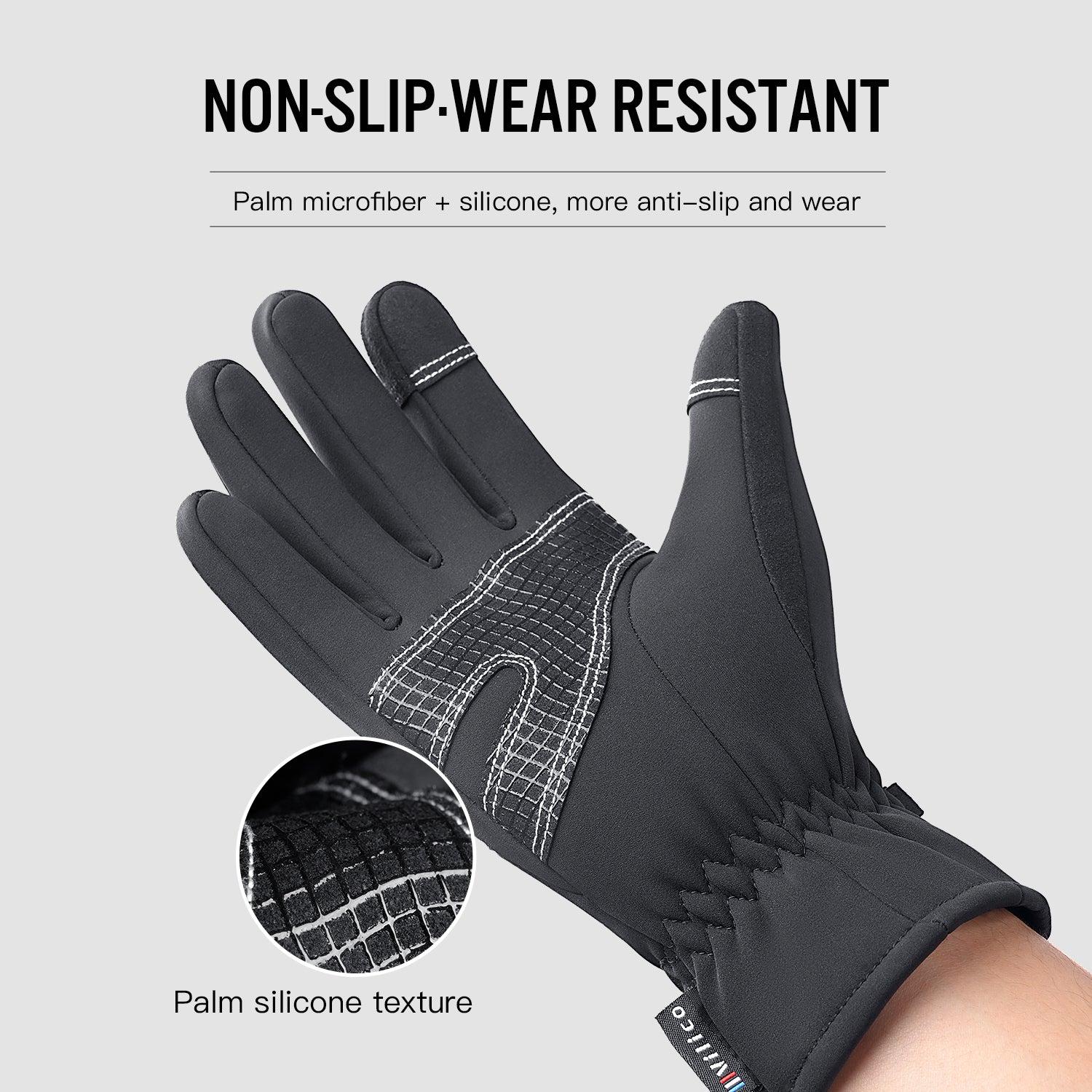 Warm workout gloves for cold-weather cycling and outdoor training