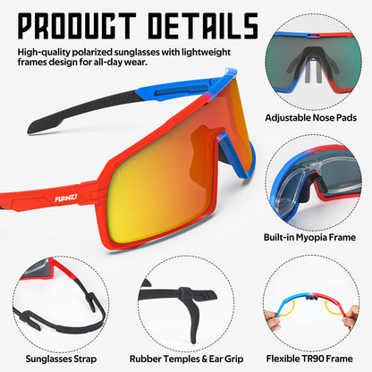 Youth Adult Polarized Sports Glasses UV400 Eyewear for Baseball Cycling Goggles VICTGOAL accessories apparel eyewears