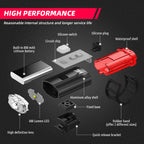 Compact cycling safety light for commuting and night rides