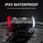 Compact 2-in-1 helmet light with white and red LEDs