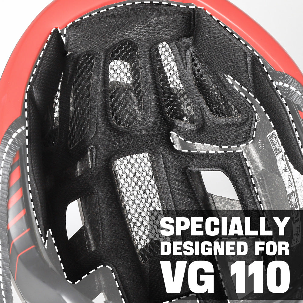 VA112 bike helmet liner pad profile