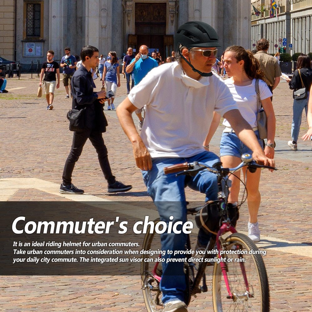 Adult Bicycle Helmet With USB LED Rear Light Urban Commuter Adults Helmets VICTGOAL adultshelmets helmets