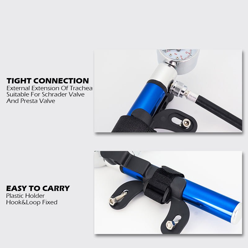 Alloy Bike Pump High PSI With Gauge Tools VICTGOAL accessories tools