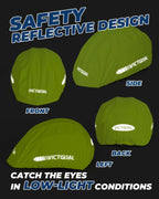 Bicycle helmet cover side view