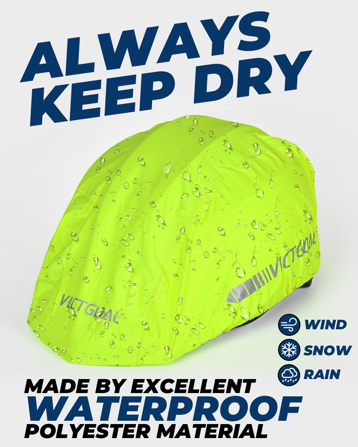 Helmet rain cover elastic edge and fit profile