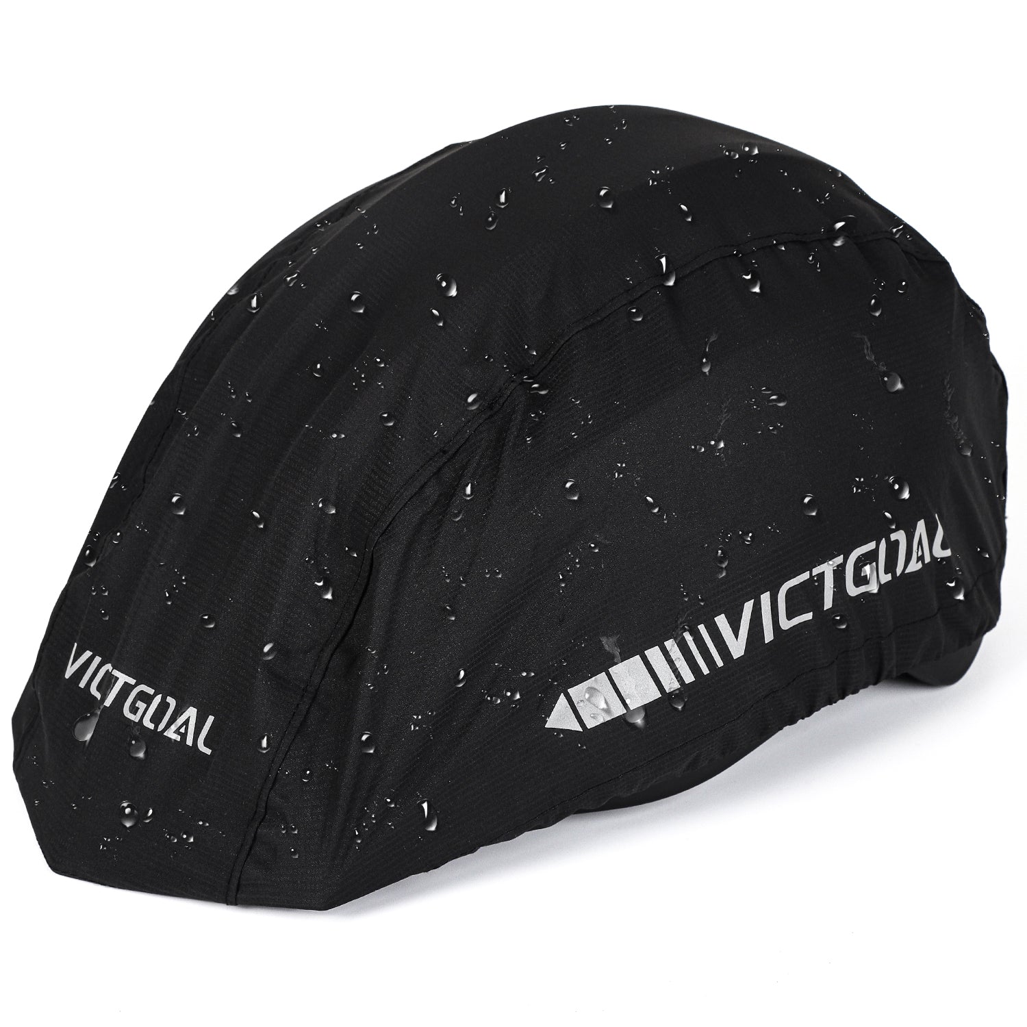 Reflective bicycle helmet cover alternate view