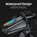 Bike frame phone bag for commuting and road cycling