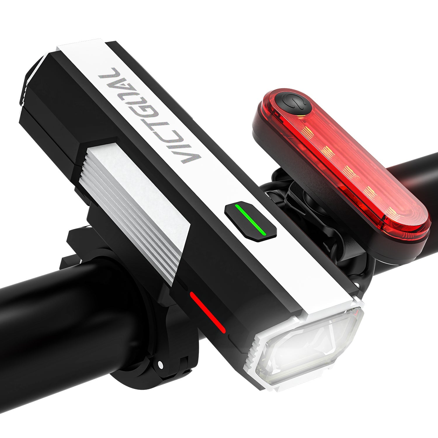 Rechargeable bike taillight rear profile
