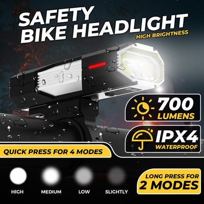 Bike Lights USB Rechargeable Bike Headlight and Tail light Set Lights VICTGOAL lights