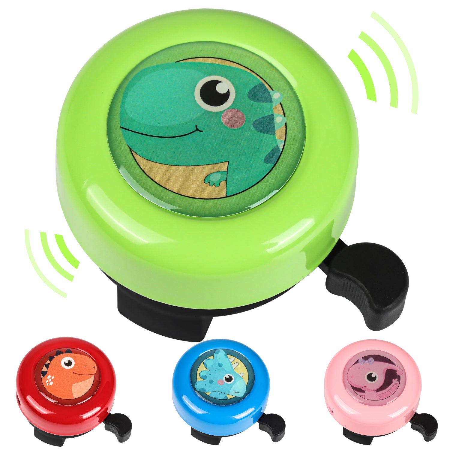 Cartoon bicycle bell top design view
