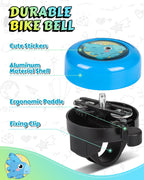 Colorful bicycle bell for kids bikes, scooters and city rides