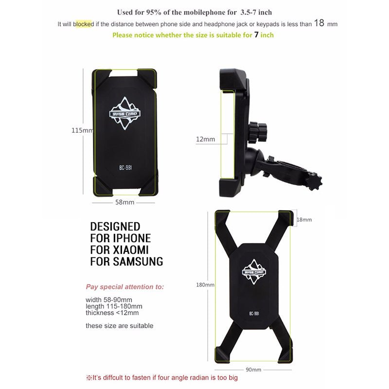 Craw Rotation Phone Mount For Bicycle Tools VICTGOAL accessories tools