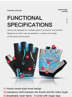 Bike gloves wrist closure and fit detail