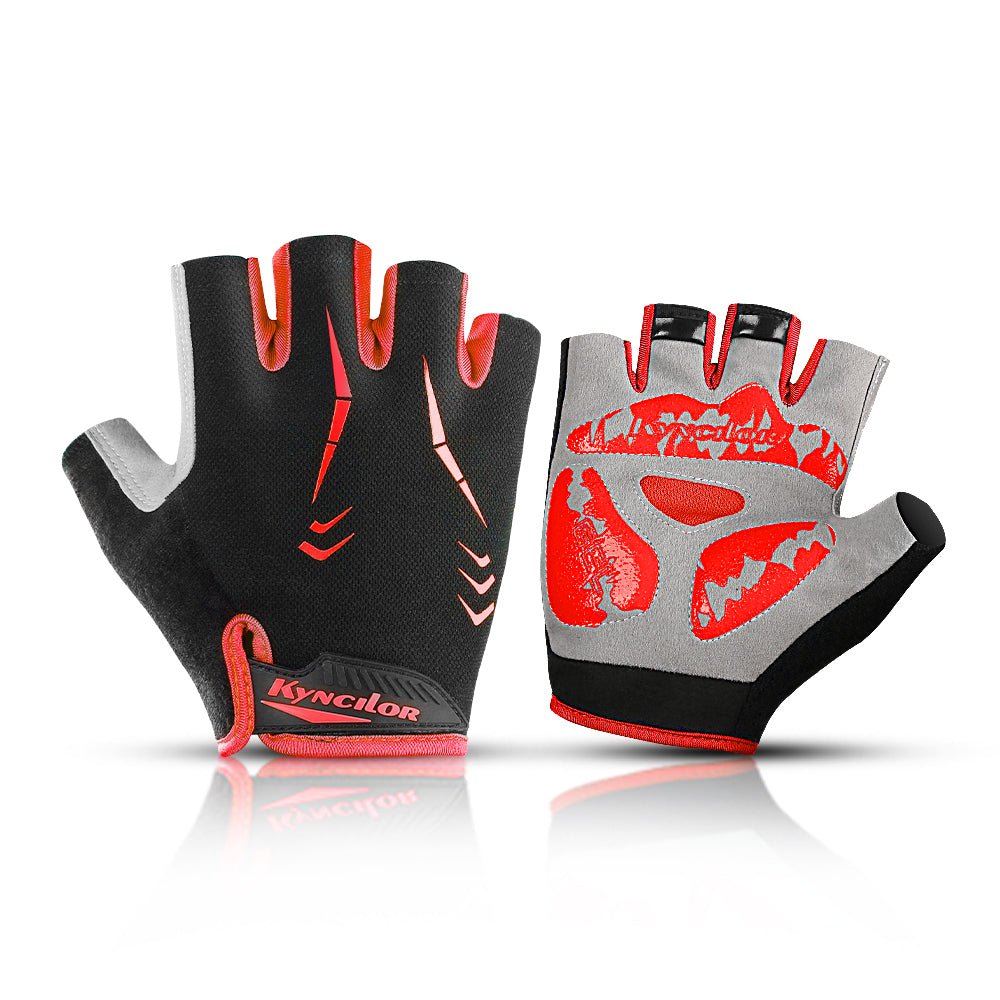 Half-finger gloves pair and coverage view