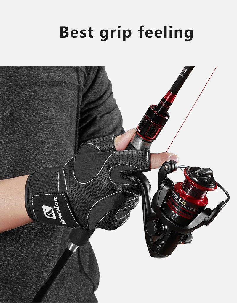 Fishing Fingerless 3 Fingers Cut Glove Gloves VICTGOAL gloves