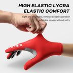 Protective full-finger cycling gloves for grip and comfort