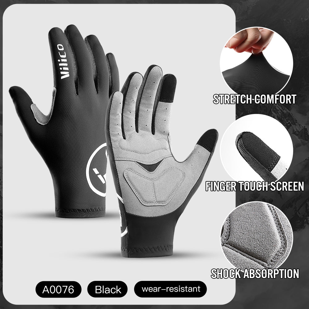 VICTGOAL full-finger bike gloves side profile