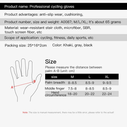 Full Finger Gel Padded Mens Cycling Gloves Gloves VICTGOAL gloves pick