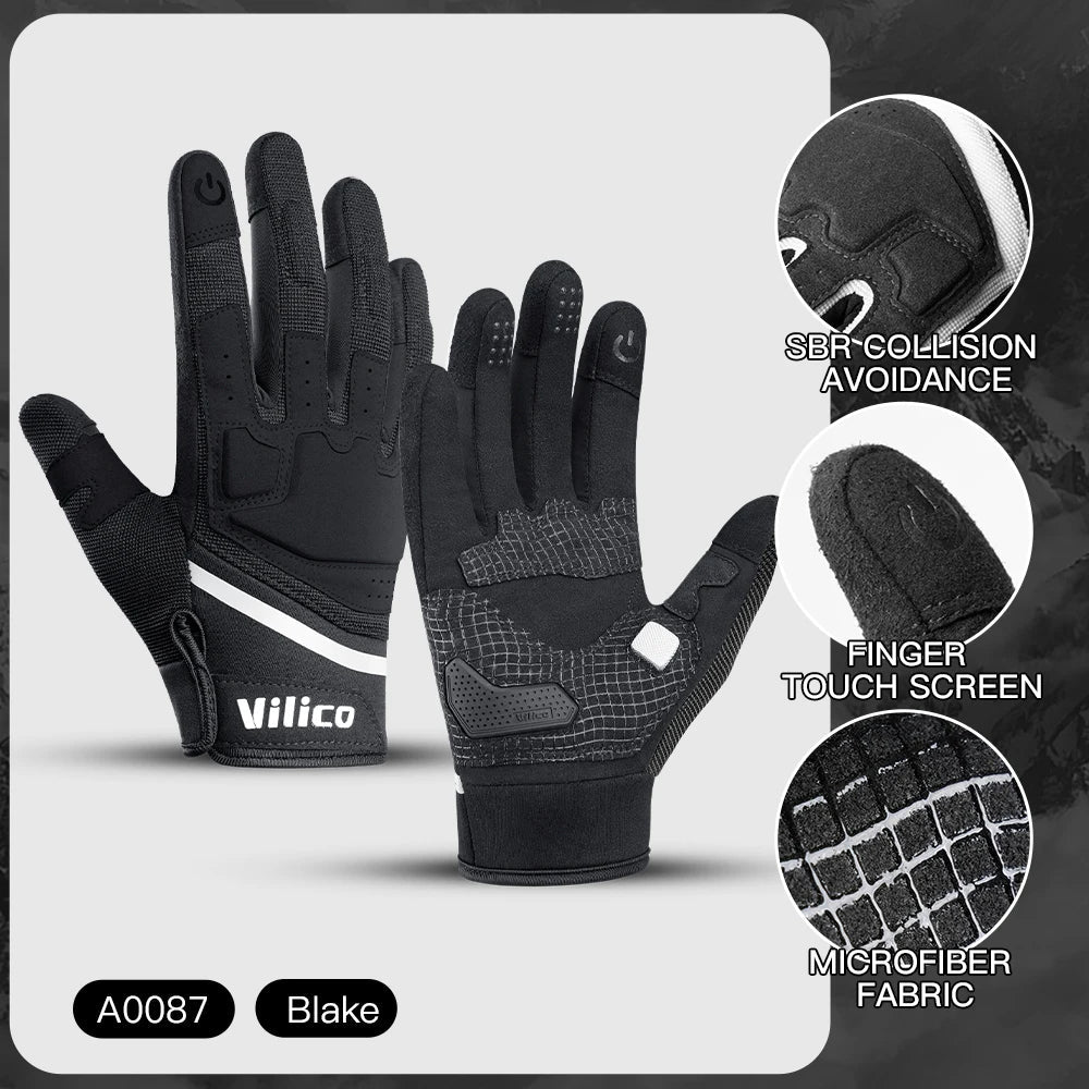 Cycling gloves fingertip and control profile