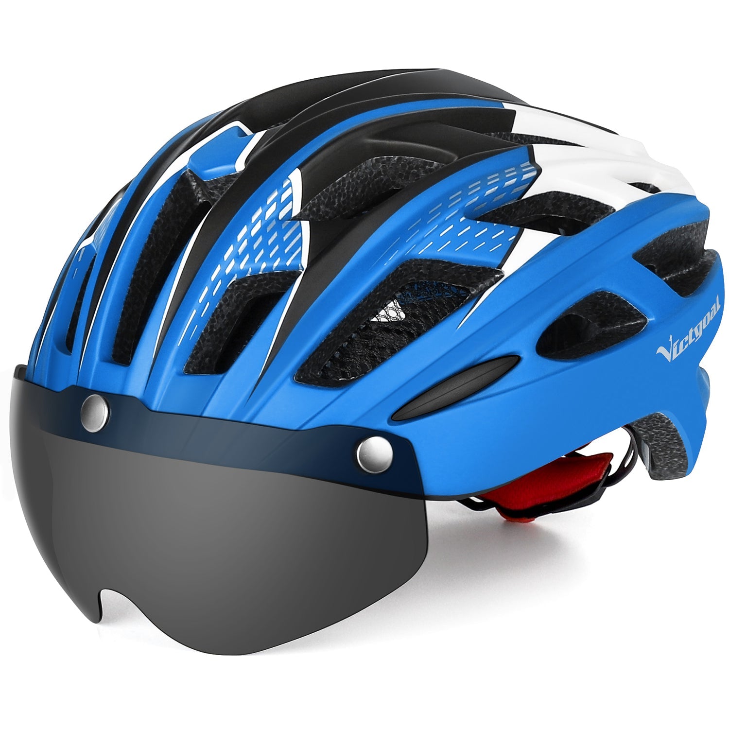 Adult e-bike helmet side shell and ventilation view