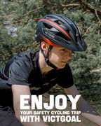 Adult cycling helmet rear ventilation and adjustment detail