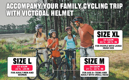 Goggles Bike Helmet w/ USB Lamp & Visor For MTB & E-bike Riders Adults Helmets VICTGOAL adultshelmets helmets