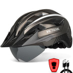 Adult bike helmet strap buckle and fit adjustment detail