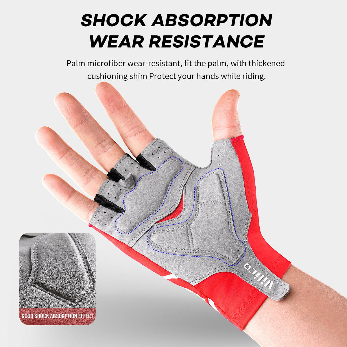 Fingerless riding gloves for comfort on daily cycling routes