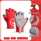 Half-finger bike gloves fit and coverage view